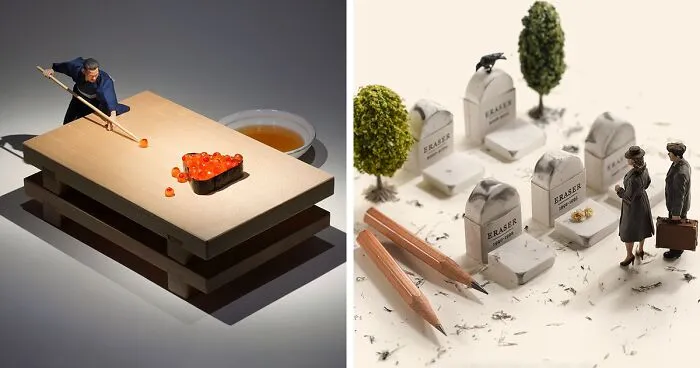102 Detailed And Fun Miniature Dioramas By A Japanese Artist Who Creates Them Every Day (New Pics)