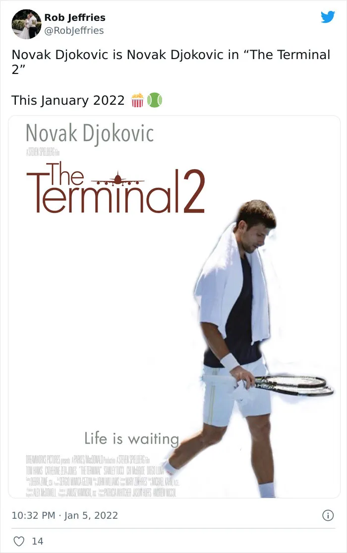 30 Memes And Hilarious Reactions To Novak Djokovic Possibly Getting Deported From Australia After Arriving There Unvaccinated