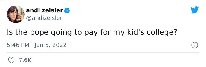 People Are Cracking Up At These 35 Tweets Posted In Response To The Pope Calling People Who Don’t Have Kids Selfish