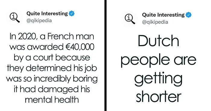 50 Random Facts To Entertain Your Brain Cells, As Shared By “Quite Interesting” Twitter Account