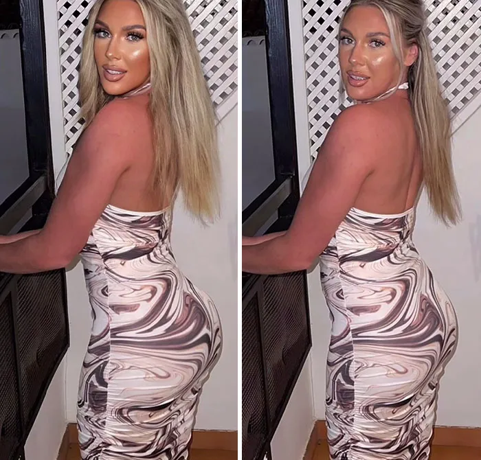 Esta tikToker se vuelve viral al exponer la verdad tras las fotos muy editadas en las redes sociales (30 fotos)