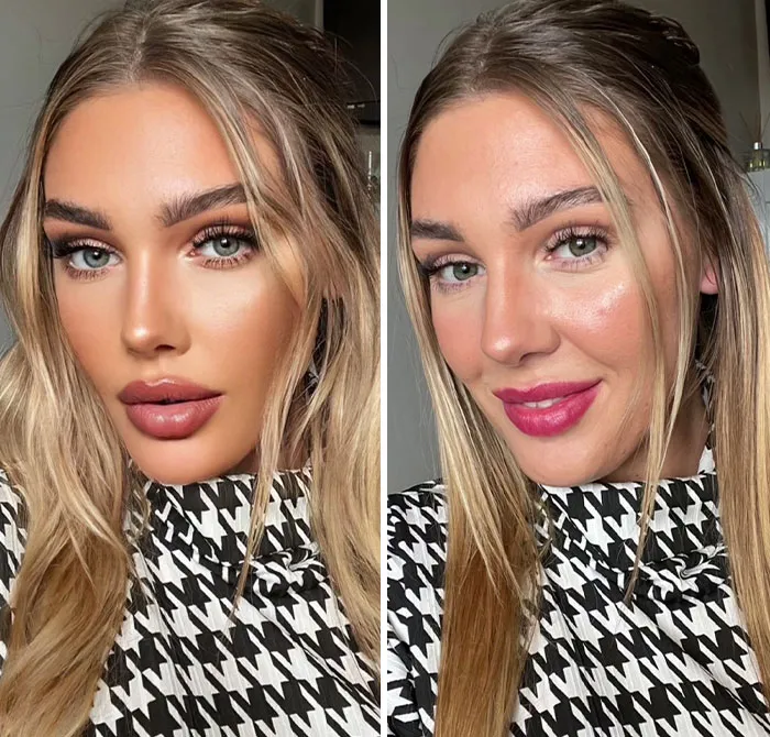 Esta tikToker se vuelve viral al exponer la verdad tras las fotos muy editadas en las redes sociales (30 fotos)