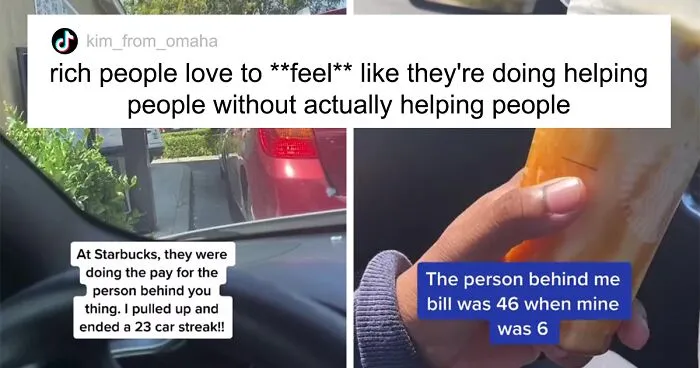 This Guy Balks After He’s Expected To Pay $46 Starbucks Bill For Car Behind Him To Continue “Pay It Forward” Streak