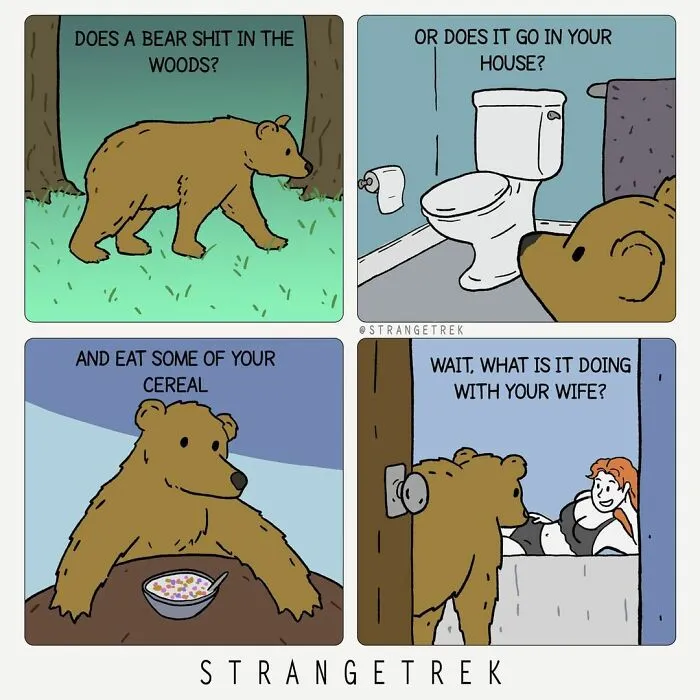 50 New Funny Comics By StrangeTrek With Unexpected Endings And Dark Undertones