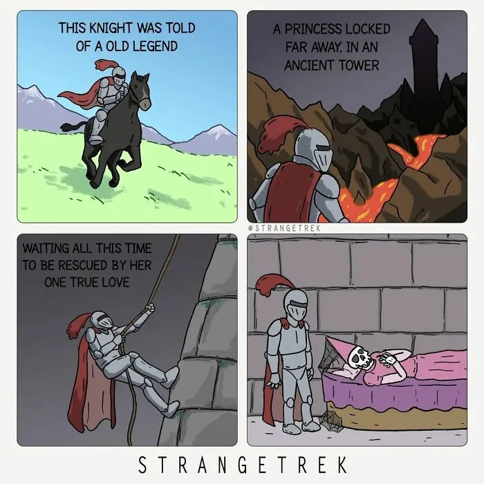 50 New Funny Comics By StrangeTrek With Unexpected Endings And Dark Undertones