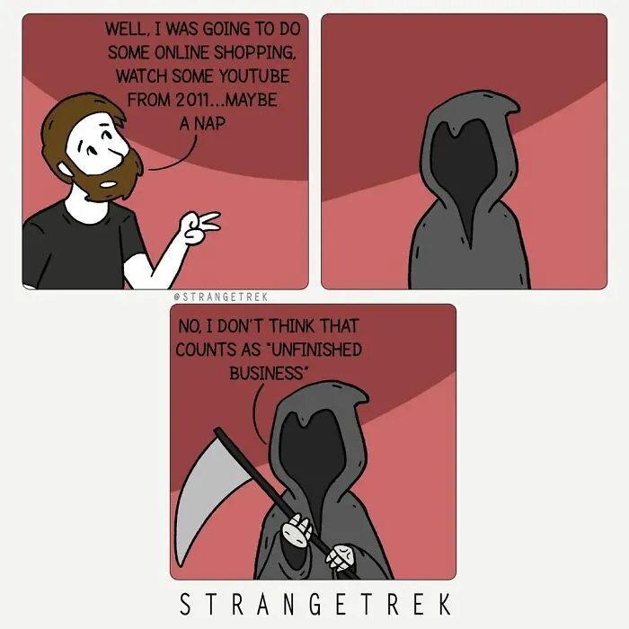 50 New Funny Comics By StrangeTrek With Unexpected Endings And Dark Undertones