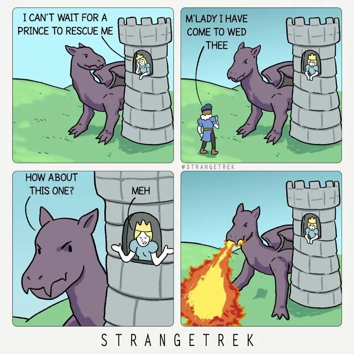 50 New Funny Comics By StrangeTrek With Unexpected Endings And Dark Undertones