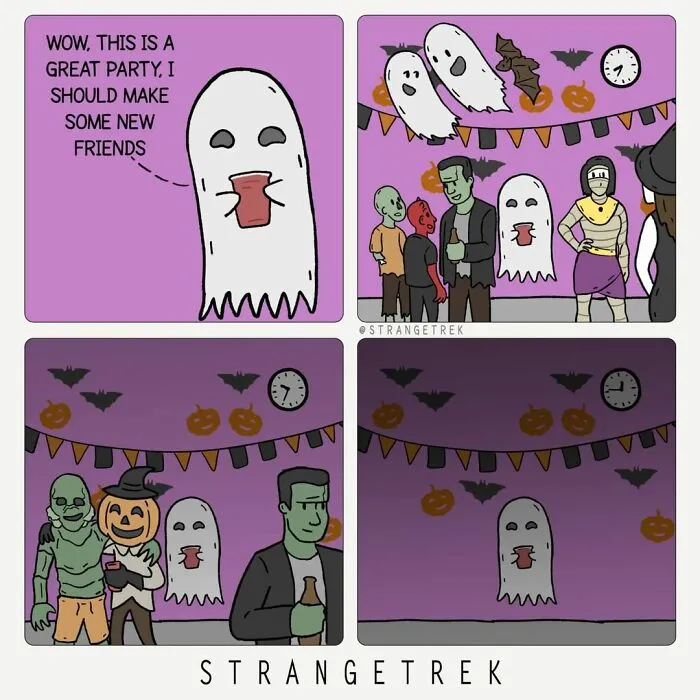 50 New Funny Comics By StrangeTrek With Unexpected Endings And Dark Undertones