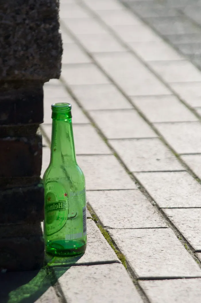 A Piece Of A Broken Beer Bottle