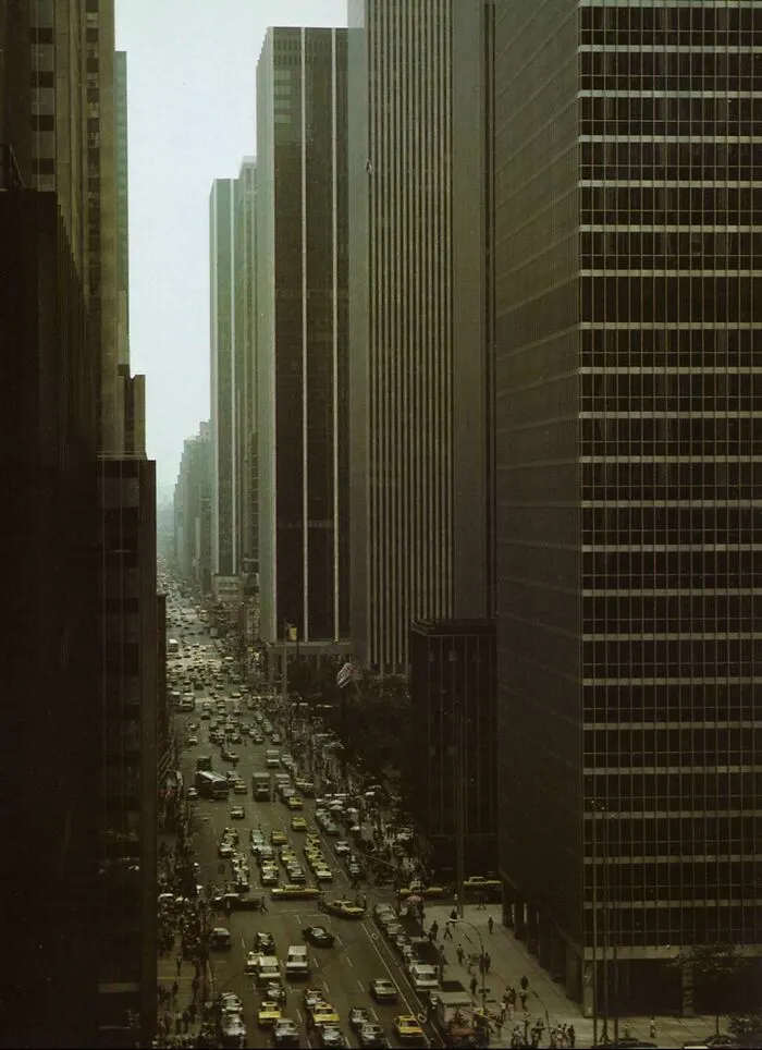 Concrete Canyon In Manhattan