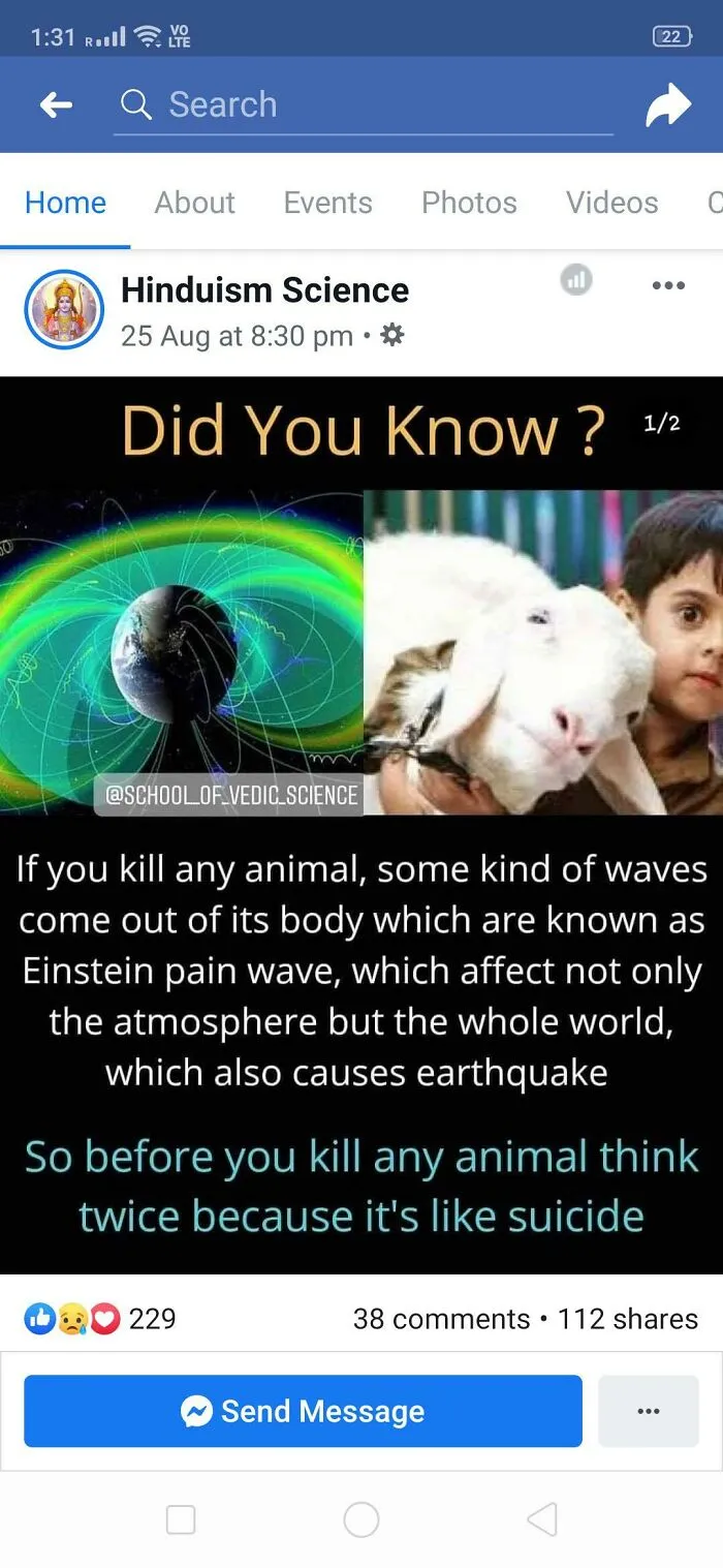 Killing Animals Causes Earthquakes!
