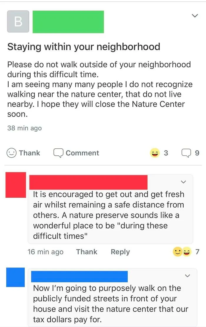 A Neighborly Reminder