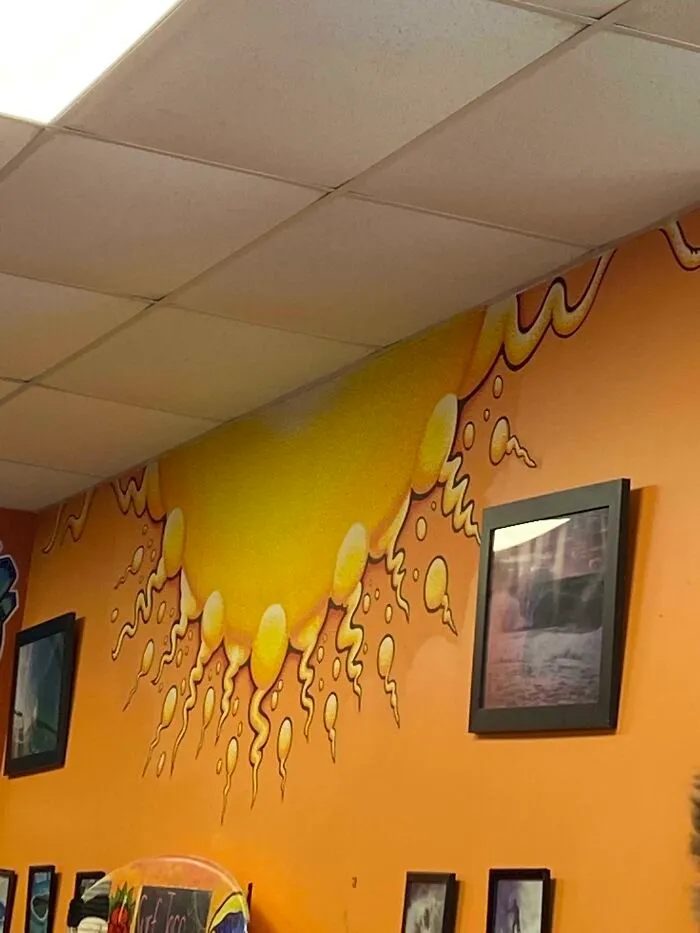 At First Glance, I Didn’t Recognize This Restaurant Mural As The Sun