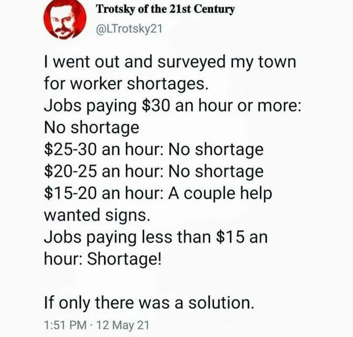 There Isn't A Job Shortage, There’s A Shortage Of Adequate Pay