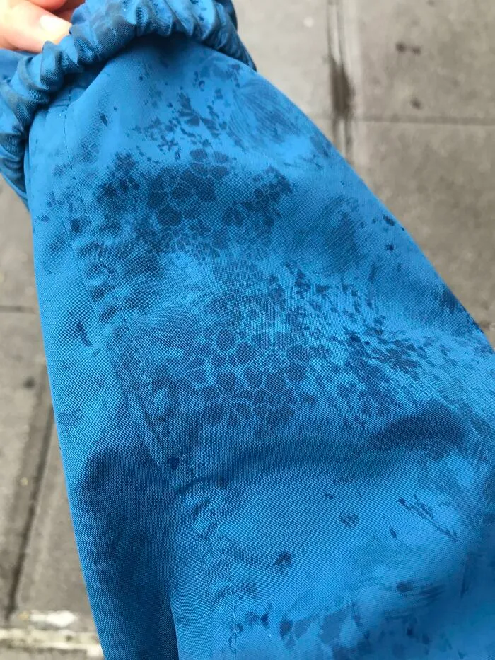 My Raincoat Reveals A Floral Pattern When Wet