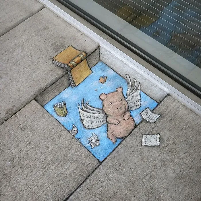 Adventures Of Chalk Characters: 90 Street Art Pieces By This Artist (New Pics)