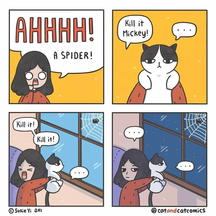 I Document My Life With A Cat In These 40 Comics