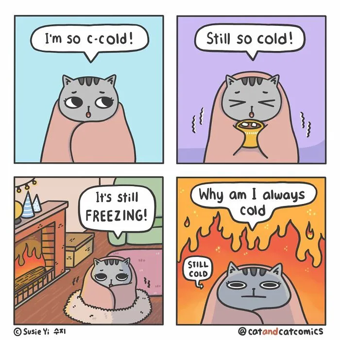 I Document My Life With A Cat In These 40 Comics