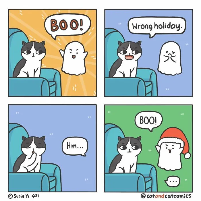 I Document My Life With A Cat In These 40 Comics