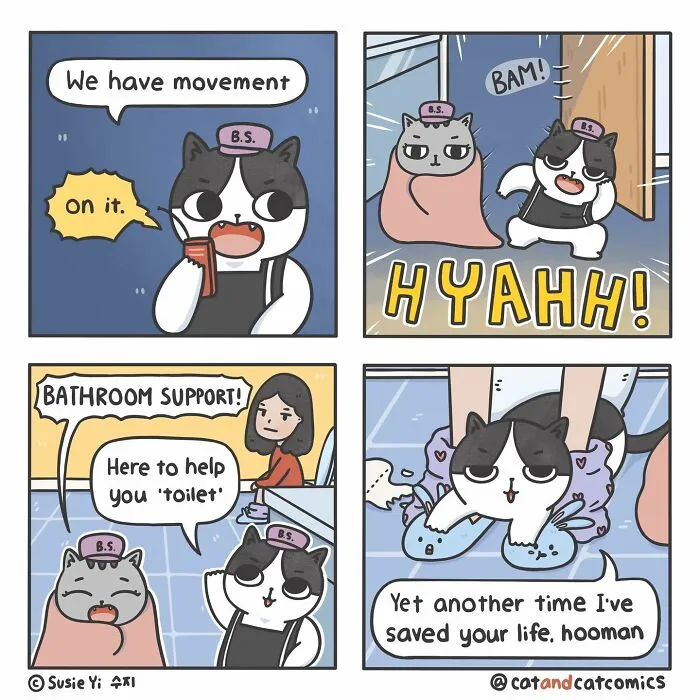 I Document My Life With A Cat In These 40 Comics