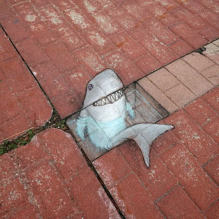Adventures Of Chalk Characters: 90 Street Art Pieces By This Artist (New Pics)