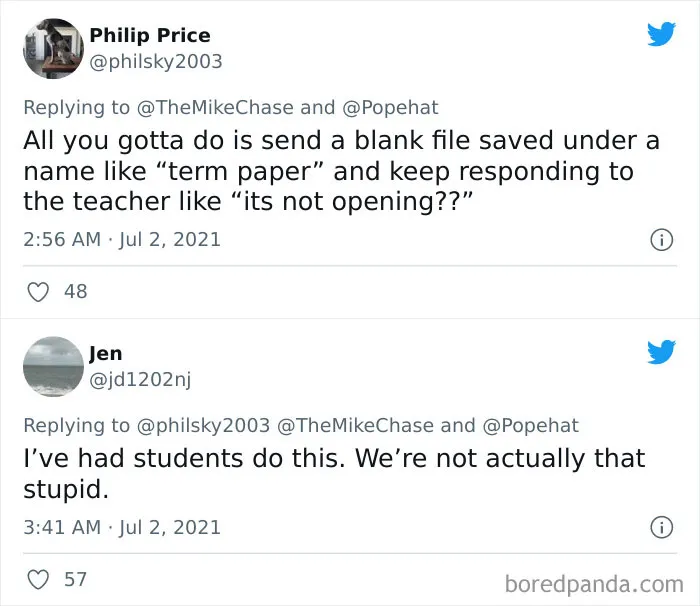 30 Times Students Figured Out A Way To Outsmart Their Teachers And Not Do Their Homework