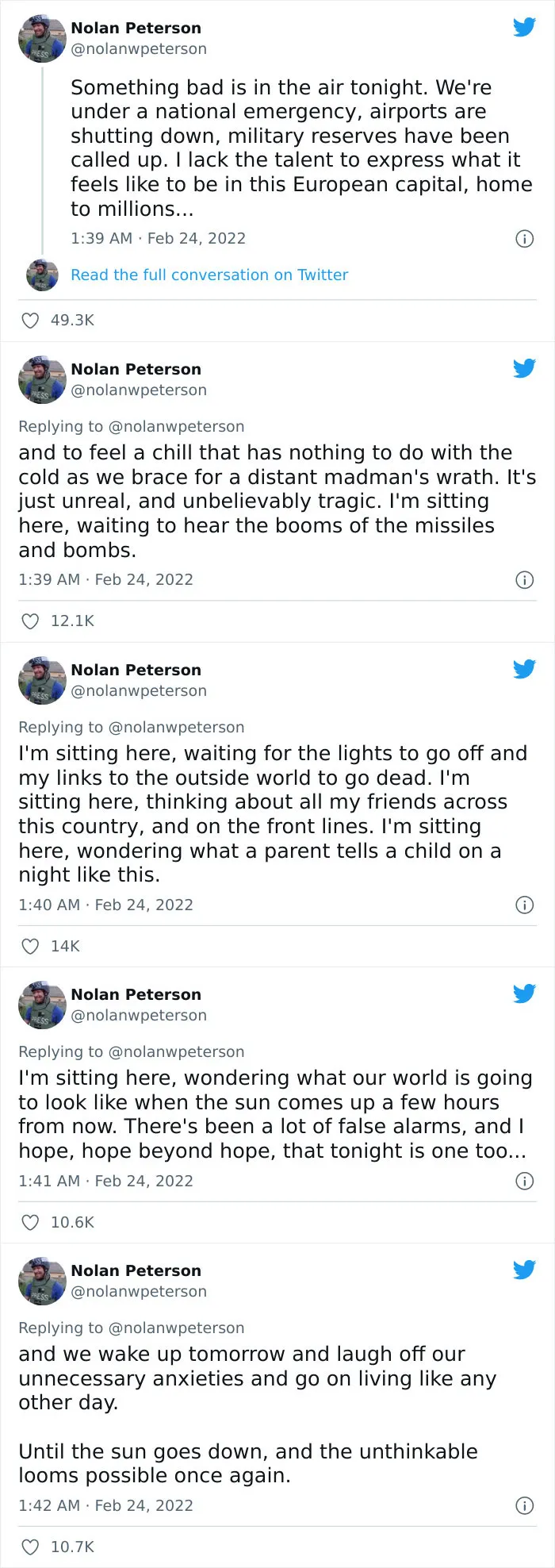 Russia Just Invaded Ukraine And People Are Going Online To Let Others Know How Scary It Is (30 Posts)