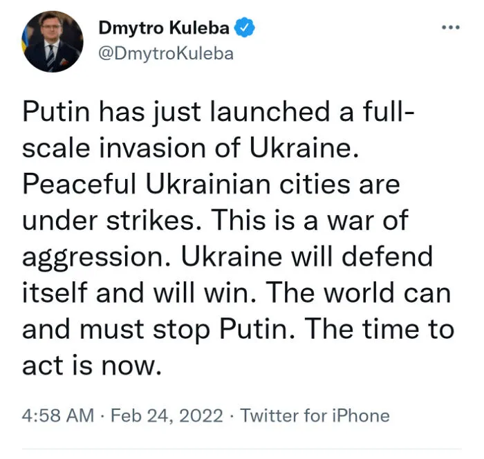 Dmytro Kuleba On Twitter