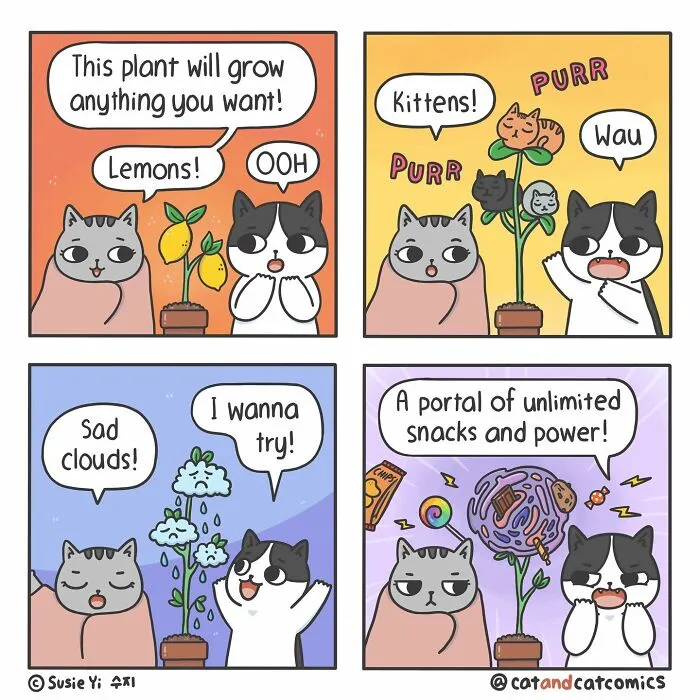 I Document My Life With A Cat In These 40 Comics