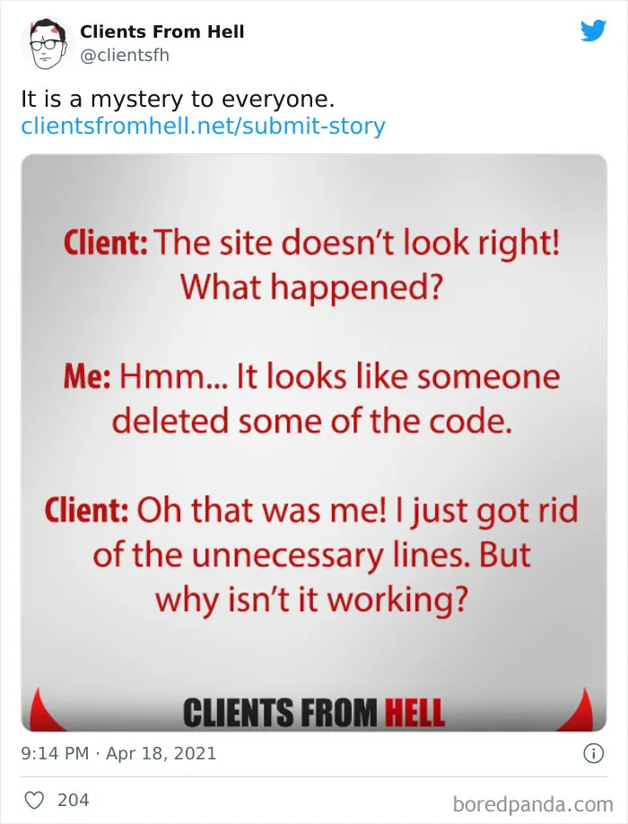 Freelancers Anonymously Share Stories Of 'Clients From Hell', And Here Are 50 Of The Worst Ones (New Pics)