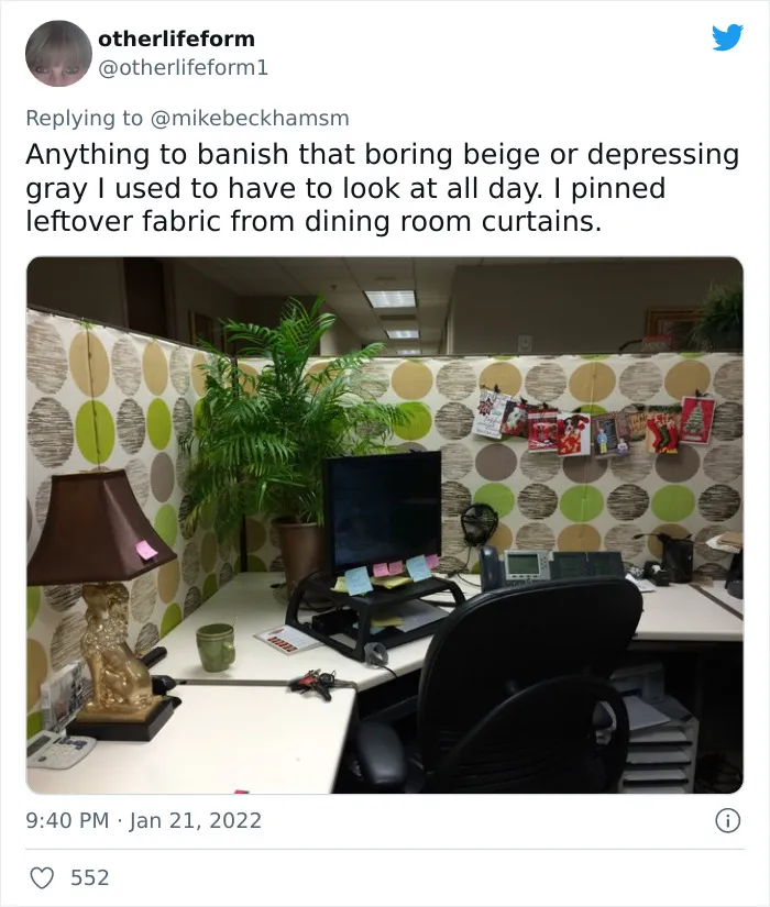 30 Times Staff Transformed Their Lifeless Office Cubicles Into Something Wonderful