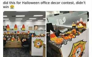 30 Times Staff Transformed Their Lifeless Office Cubicles Into Something Wonderful