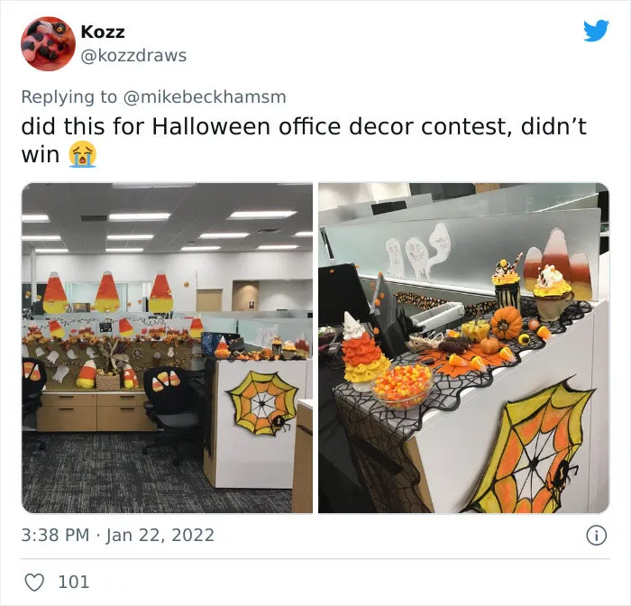 30 Times Staff Transformed Their Lifeless Office Cubicles Into Something Wonderful