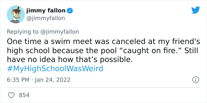 Jimmy Fallon Invited People To Share Why Their High School Was Weird, Here’re 30 Of The Funniest Responses
