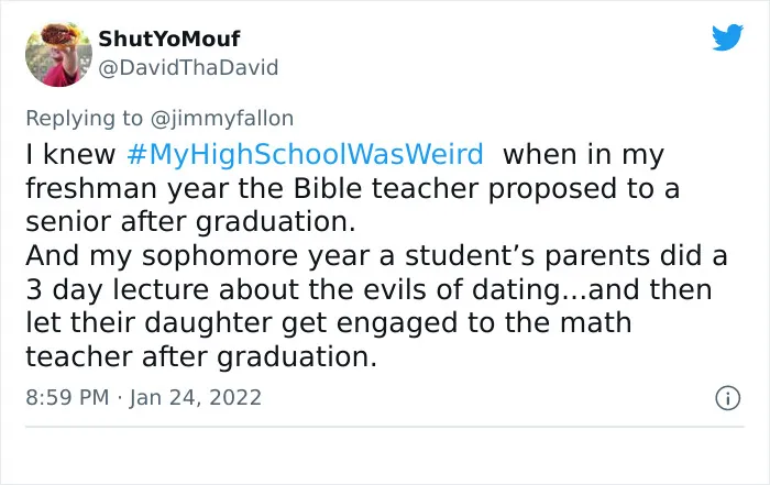 Jimmy Fallon Invited People To Share Why Their High School Was Weird, Here’re 30 Of The Funniest Responses