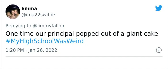 Jimmy Fallon Invited People To Share Why Their High School Was Weird, Here’re 30 Of The Funniest Responses