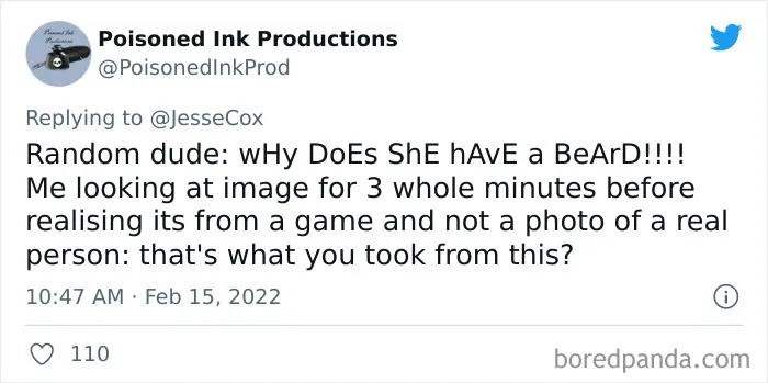 Gamer Doesn't Understand Why Female Video Game Character Has A 'Beard', Gets Schooled With 35 Brilliant Replies