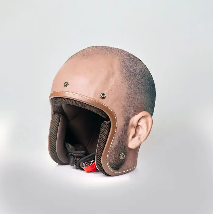"Skullmet": I Make Helmets That Look Like People's Heads (12 Pics)