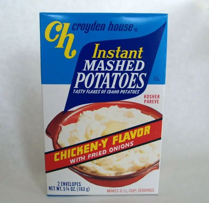 Eating Instant Mashed Potatoes