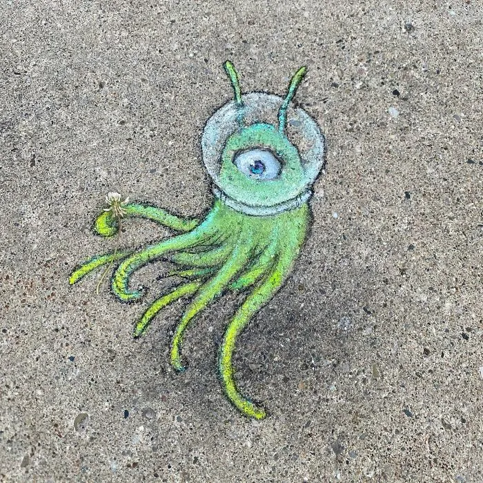 This Artist Continues To Brighten Up The Streets Of His City With His Adorable Chalk Art (130 New Pics)