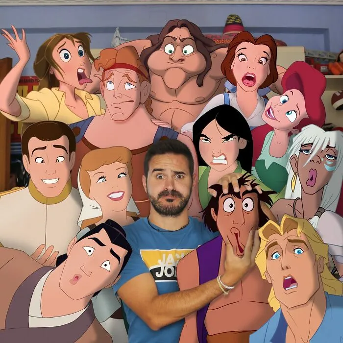 Este profesor sigue colocando personajes de Disney en su vida y los resultados son cautivadores (29 nuevas fotos)