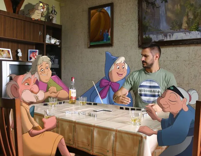 Este profesor sigue colocando personajes de Disney en su vida y los resultados son cautivadores (29 nuevas fotos)