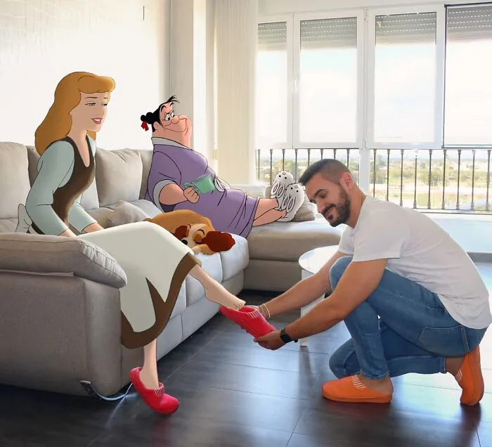 Este profesor sigue colocando personajes de Disney en su vida y los resultados son cautivadores (29 nuevas fotos)