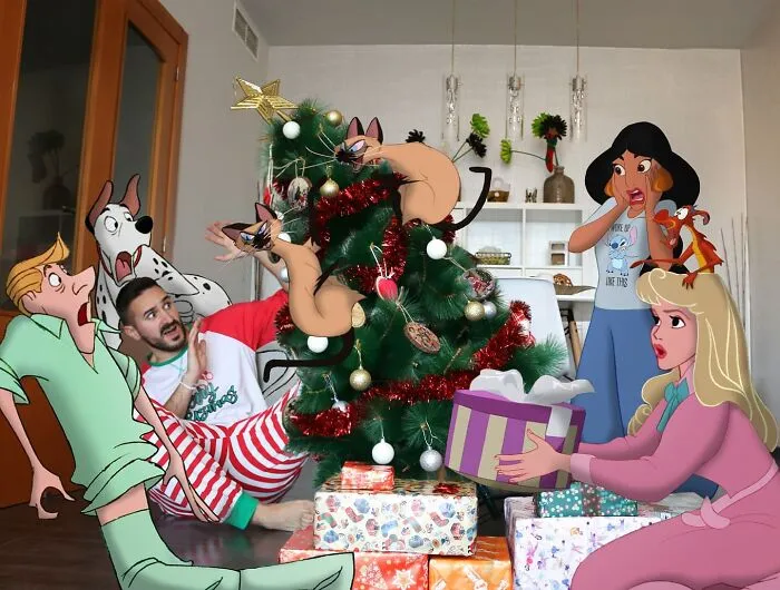 Este profesor sigue colocando personajes de Disney en su vida y los resultados son cautivadores (29 nuevas fotos)