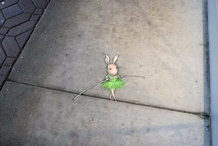 Adventures Of Chalk Characters: 90 Street Art Pieces By This Artist (New Pics)