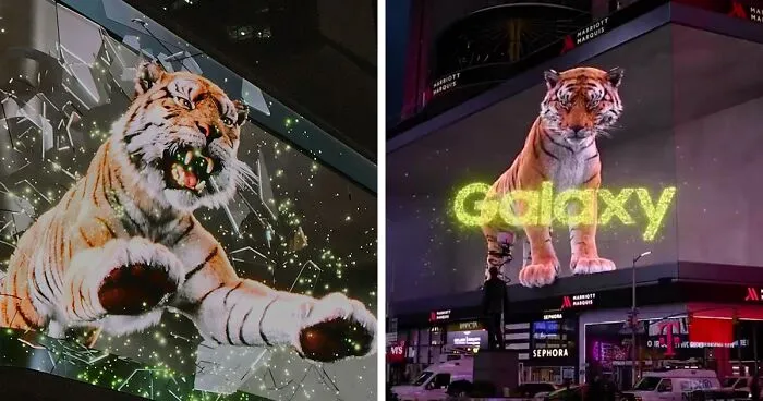 Giant Hyper-Realistic 3D Tiger Billboard Appears In World’s Biggest Metropolises, Mesmerizes The Passersby