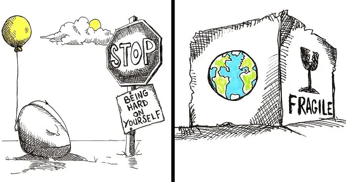 Here's My 29 Drawings That Will Hopefully Inspire You To Look On The Bright Side Of Life