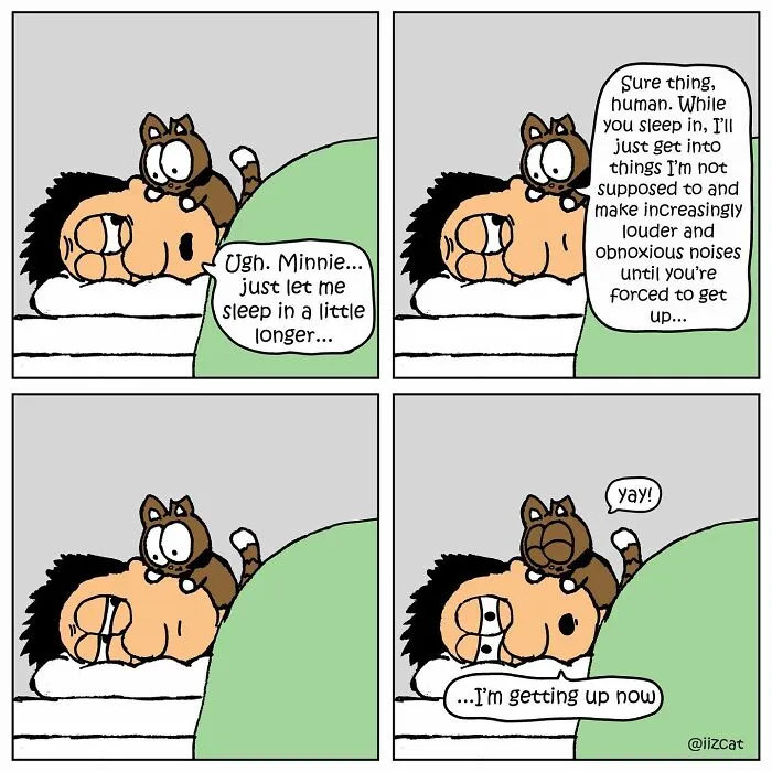 Artist Makes Funny Comics About What It's Like Living With A Cat, And Cat Owners Can Relate (30 New Pics)