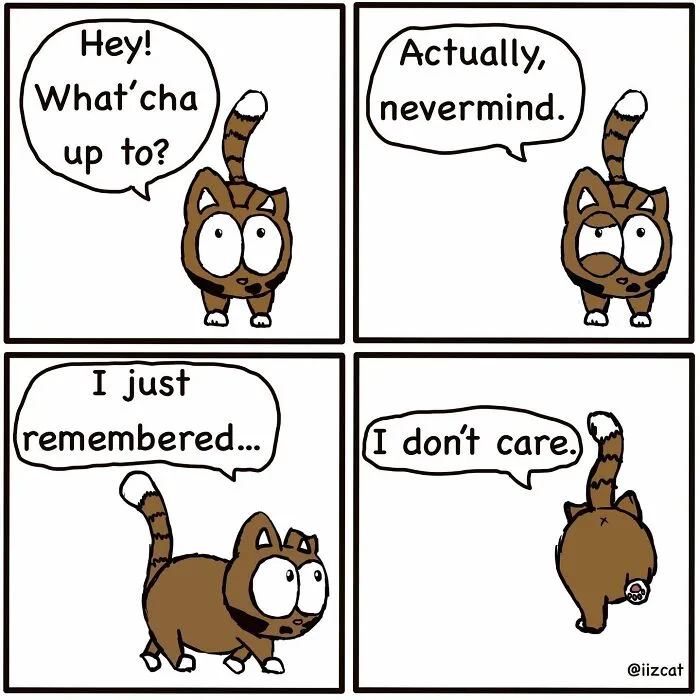 Artist Makes Funny Comics About What It's Like Living With A Cat, And Cat Owners Can Relate (30 New Pics)