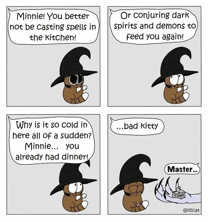 Artist Makes Funny Comics About What It's Like Living With A Cat, And Cat Owners Can Relate (30 New Pics)